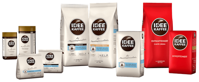 J J Darboven Marken Idee Kaffee Sortiment auf einen Blick 
