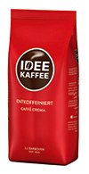 Packshot des IDEE KAFFEE Entkoffeiniert Caffè Crema 1kg Bohne